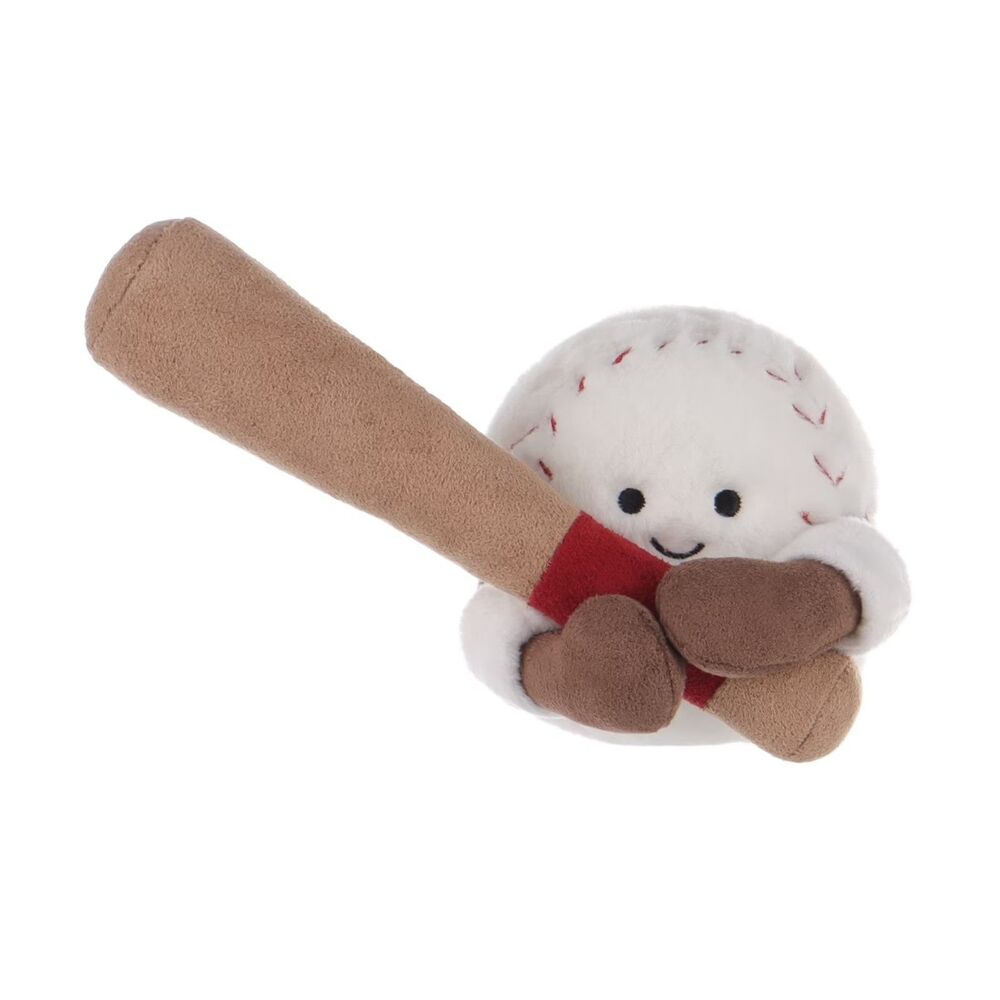 Apricot Lamb Happy Baseball Plush Toy for Kids 5.5 Inches